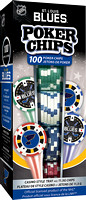 SLB3120 - Blues 100Pc Poker Chips