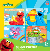12356 - Sesame Street 4-Pack 24Pc Puzzles