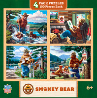 12122 - Smokey Bear 4-Pack Kids 100 PC
