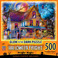 32371 - Fright Night 500pc Glow Puzzle