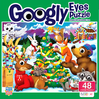 12302.01 - Around the Christmas Tree Googly Eyes 48pc Puzzle