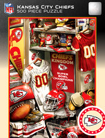 KCC1090 - Chiefs 500Pc Locker Room Puzzle