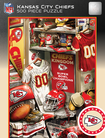 KCC1090 - Chiefs 500Pc Locker Room Puzzle