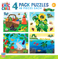12403 - Eric Carle 4-Pack 48pc Puzzles