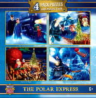 12491 - The Polar Express 4-Pack 100pc Puzzles