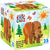 12400 - Eric Carle Brown Bear 25pc Squzzle
