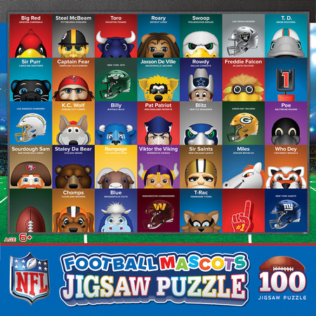 NFL1050.01 - NFL Mascots 100pc Puzzle