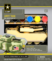 21524 - Army Tank Wood Paint Kit