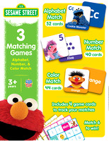 12124 - Sesame Street 3Pk Matching Games