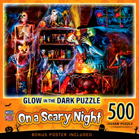 32271 - On a Scary Night in October 500Pc Glow Puzzle