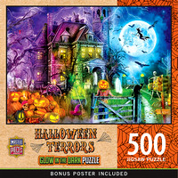 32185 - Halloween Terrors 500Pc Glow Puzzle