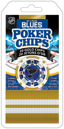 SLB3130 - Blues 20Pc Poker Chips